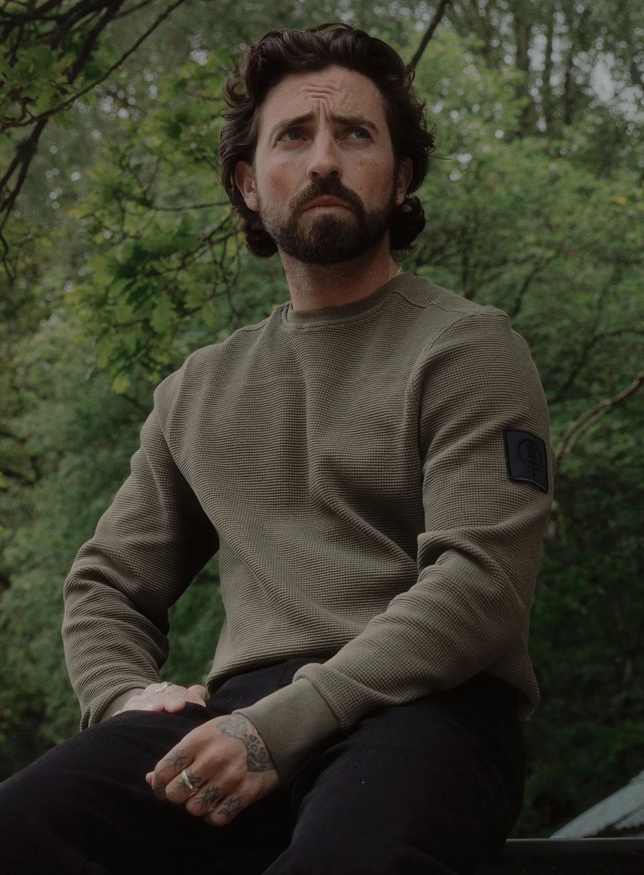DISSIDENT WAFFLE LONG SLEEVE T-SHIRT - Image 2